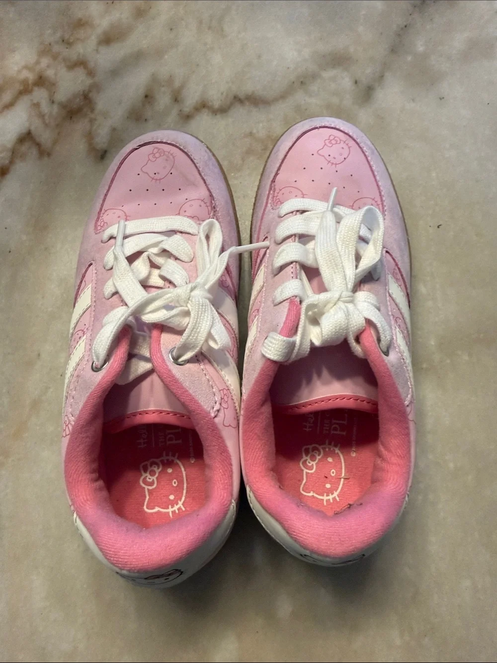 The Children's Place Pink White Hello Kitty Sneakers